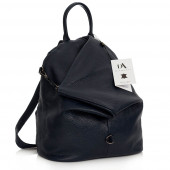 Rucsac dama din piele naturala DiAmanti Zanella Bleumarin Scuro